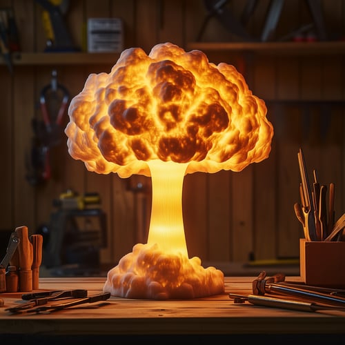 Nerocky Mushroom Cloud Table Lamp